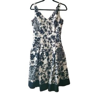 Black & White Floral Dress